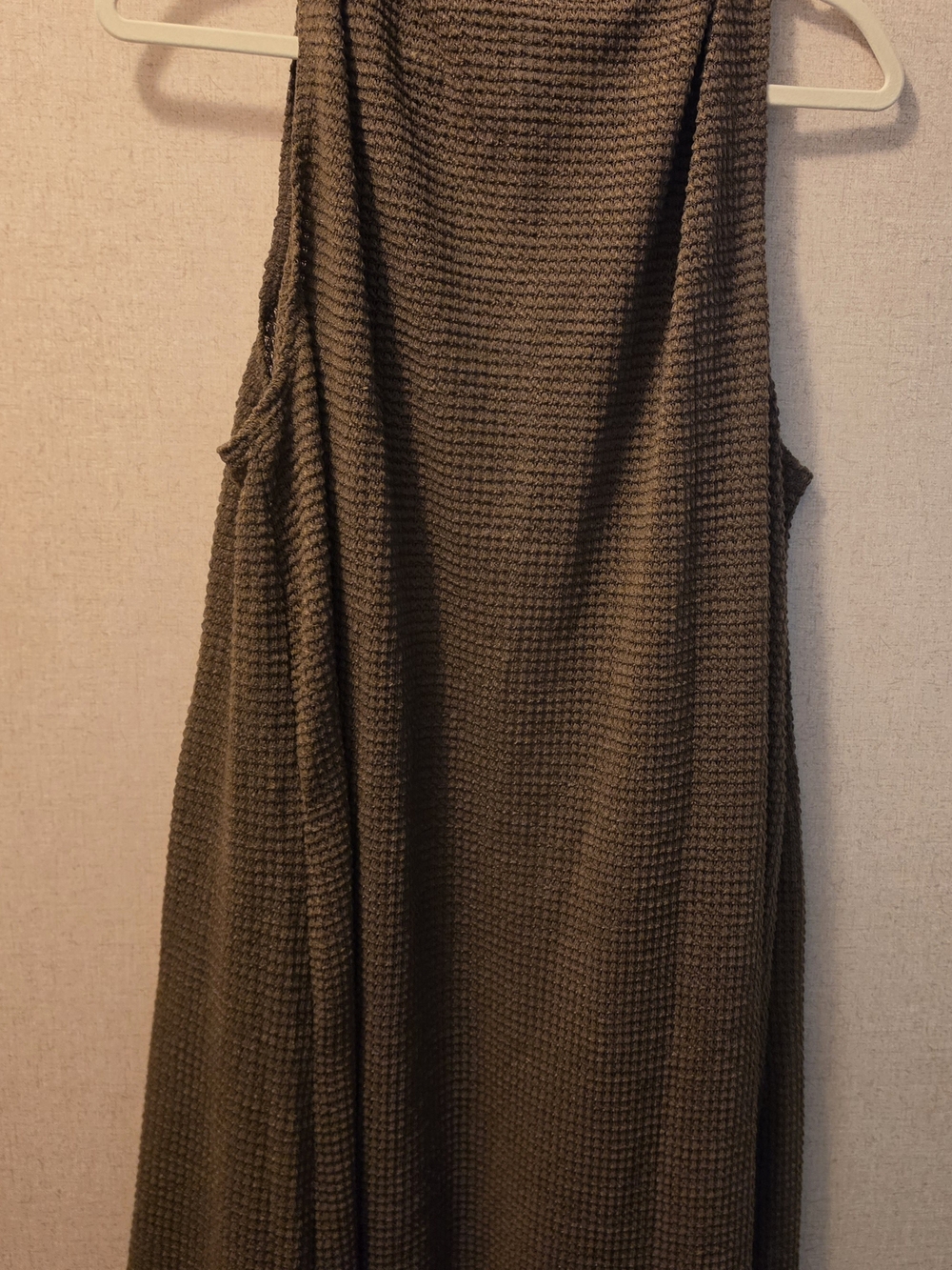 Dear Scarlett Women's Brown Waffle Knit Duster Vest NWT - Picture 4 of 5